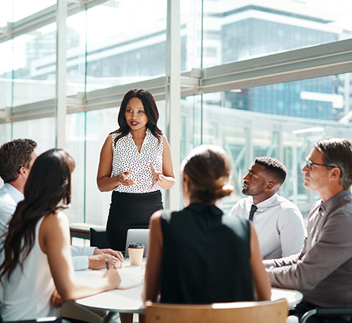 Presenting at a meeting