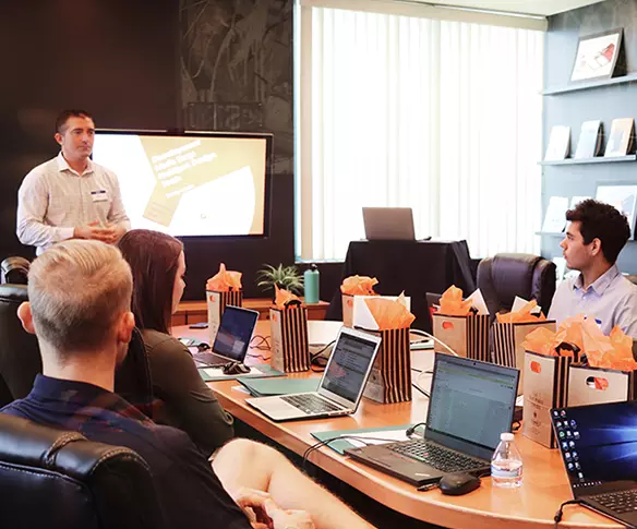 Colleagues in a meeting